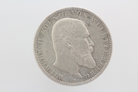 5 MARK 1895 F - WILHELM II (WÜRTTEMBERG) 