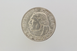 5 REICHSMARK 1933 D - MARTIN LUTHER 