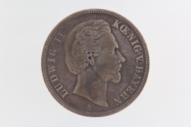 5 MARK 1876 D - LUDWIG II (BAVARIA) 