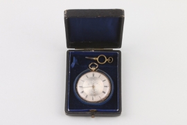 Damentaschenuhr, 14 K Gold im Originaletui, Paris um 1850 