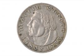 2 REICHSMARK 1933 A - MARTIN LUTHER 