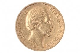 20 MARK 1873 D - LUDWIG II (BAVARIA) 