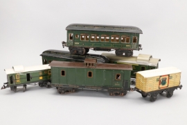 Märklin - Bing - Konvolut Eisenbahnwagons Spur 1 und Spur 0