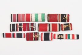 9 + Third Reich ribbon bars