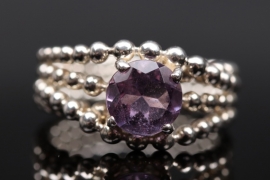 Silberring mit Amethyst