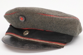 Prussia - fieldgrey Pionier / Artillerie visor cap