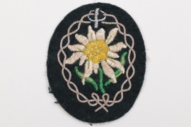 Heer Gebirgsjäger sleeve badge - officer