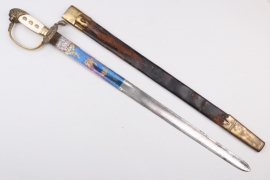 Impressive forestry dagger "Hirschfänger"