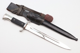 Third Reich fire brigade bayonet with sawback blade - Tiger