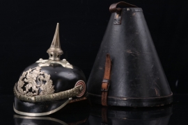 Hessia - Dragoner NCO‘s spike helmet with case