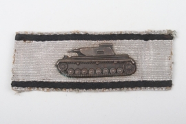 Tank Destruction Badge in Silver