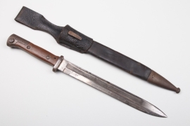 Prussian bayonet 84/89 a.A. "6.R.6.158" with frog - Weyersberg