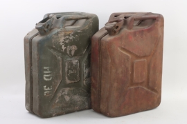 2 x WWII British jerrycan