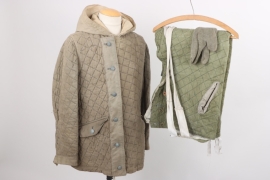 Wehrmacht reversible winter parka & trousers - quilted