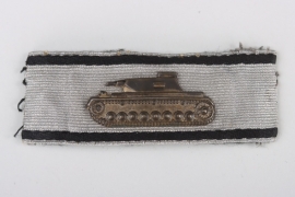 Tank Destruction Badge in Silver