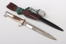 Gebirgsjäger dress bayonet KS 98 with frog and portepee - Hörster