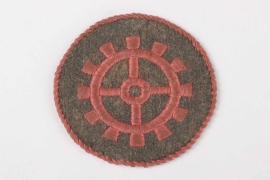 Heer Panzer armoured mechanic 1st class sleeve badge