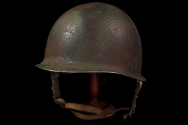 Very rare 517th PIR Airborne modified M-1 helmet