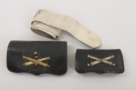 Bavaria - Cartridge box  with bandolier for NCOs and EM of the mounted artillery + unknown cartidge box