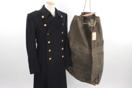 U-458 Kptlt. Kurt Diggins - Kriegsmarine field coat & personal bag