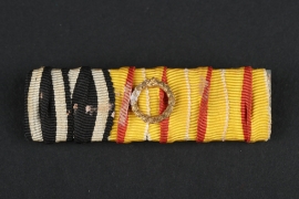 Ribbon Bar with Military Carl Fredrick Order Knight Cross