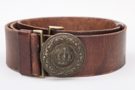 Bavaria - officer's field belt & buckle - Feldgrau