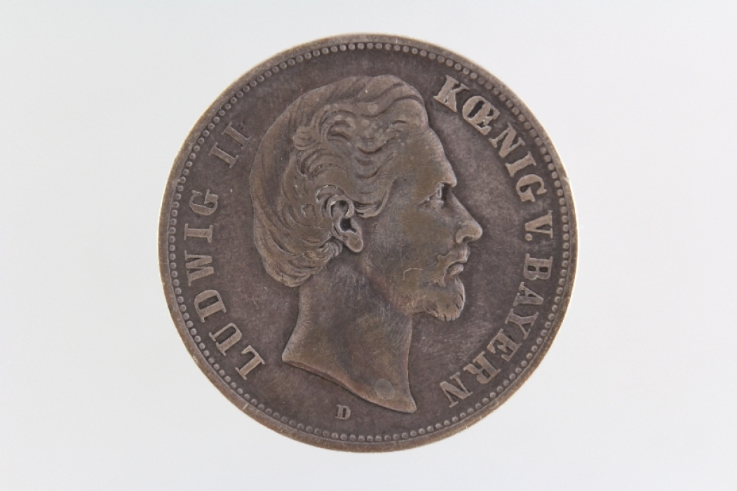 5 MARK 1876 D - LUDWIG II (BAVARIA) 