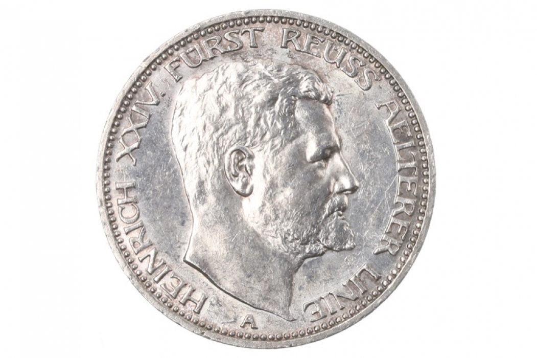 3 MARK 1909 - Heinrich XXIV (REUSS)