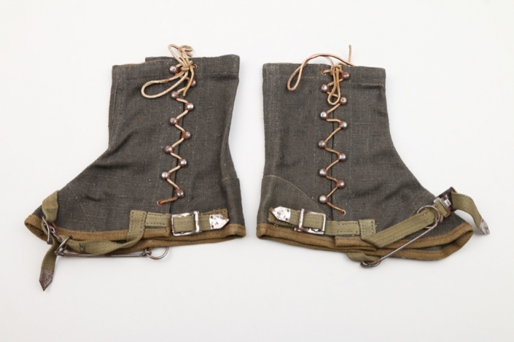 Waffen-SS Gebirgsjäger gaiters - stamped