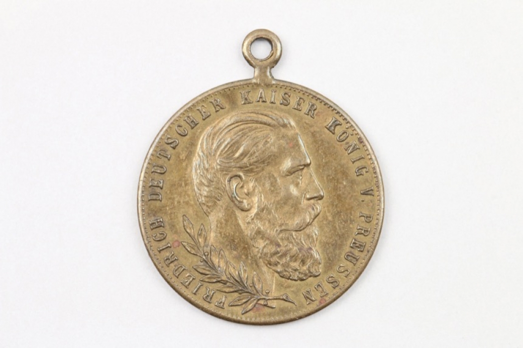 Kaiser Friedrich III. 1888 Lerne leiden ohne zu klagen Medaille