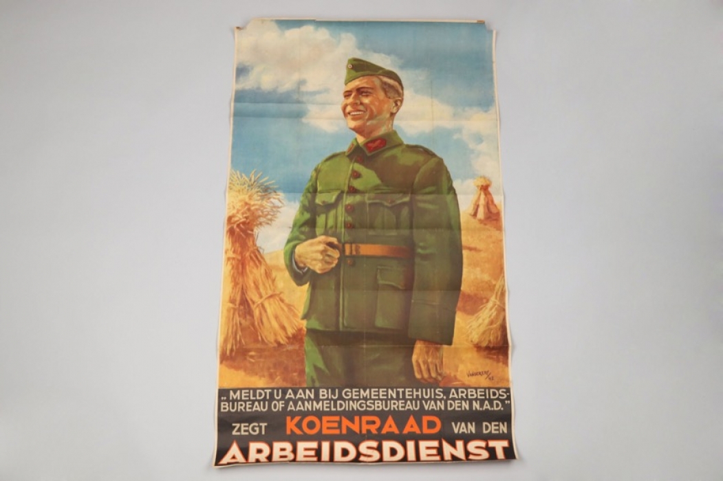 1942 Dutch "Arbeidsdienst" propaganda poster