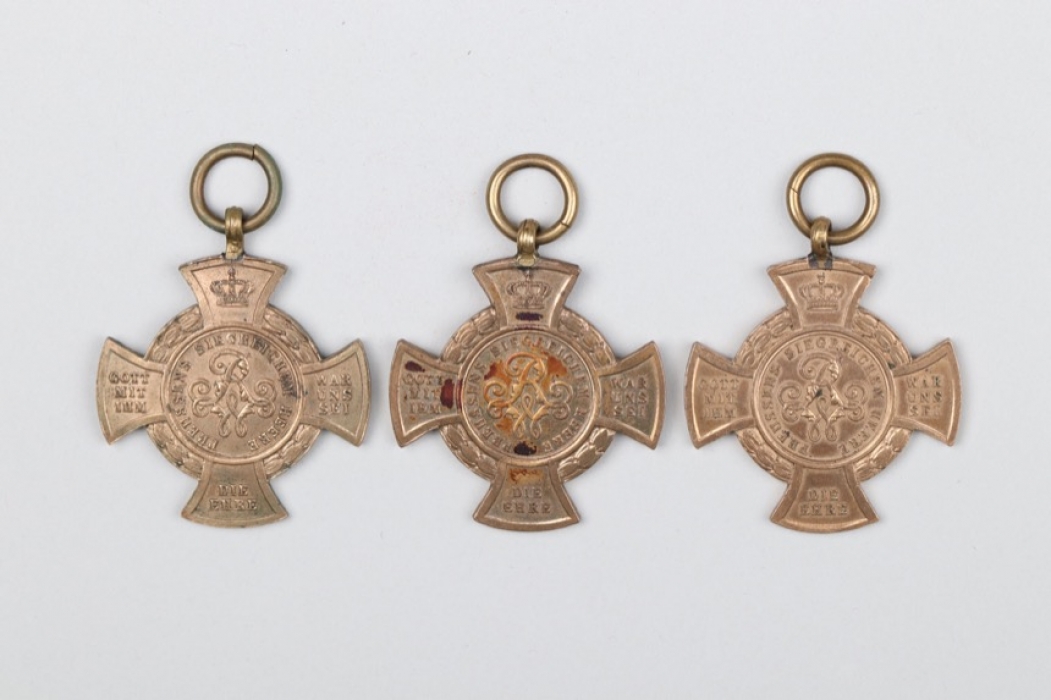 3 + Prussian 1866 Königgrätz Commemorative Cross