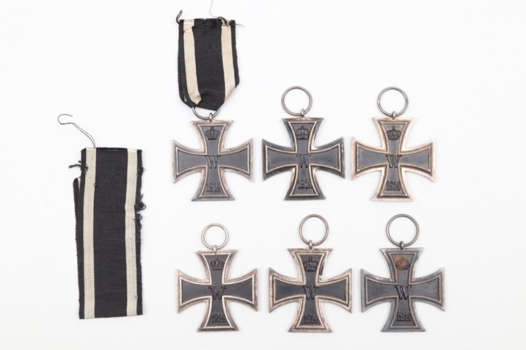 6 + 1914 Iron Crosses 2nd class