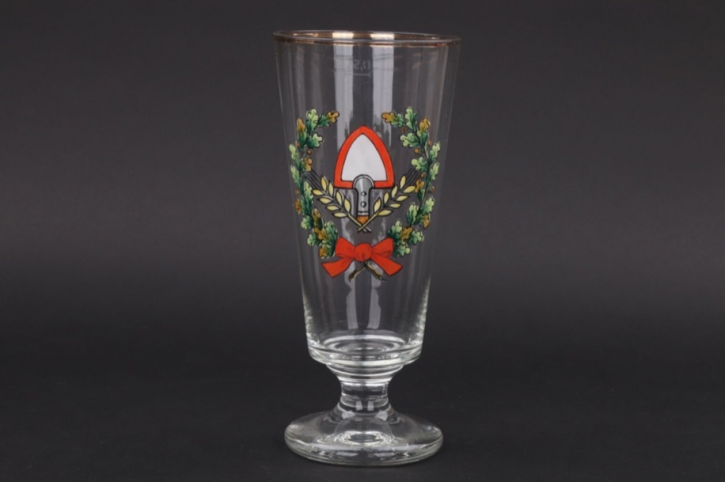 Third Reich RAD beer glass - enameled