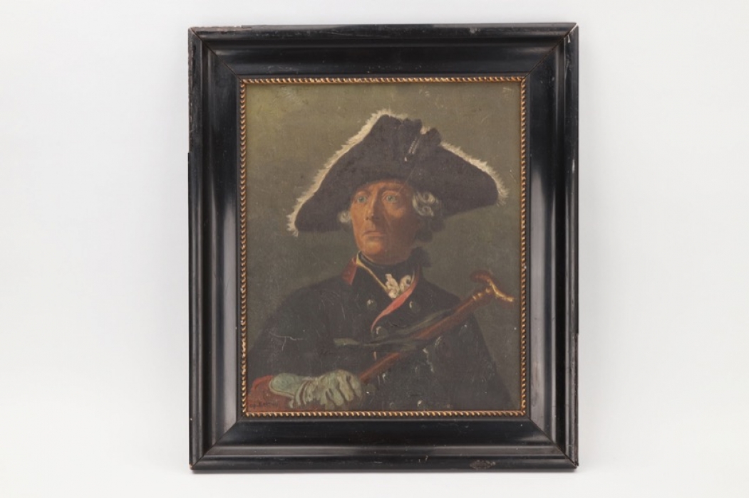 Framed oil of Friedrich II.