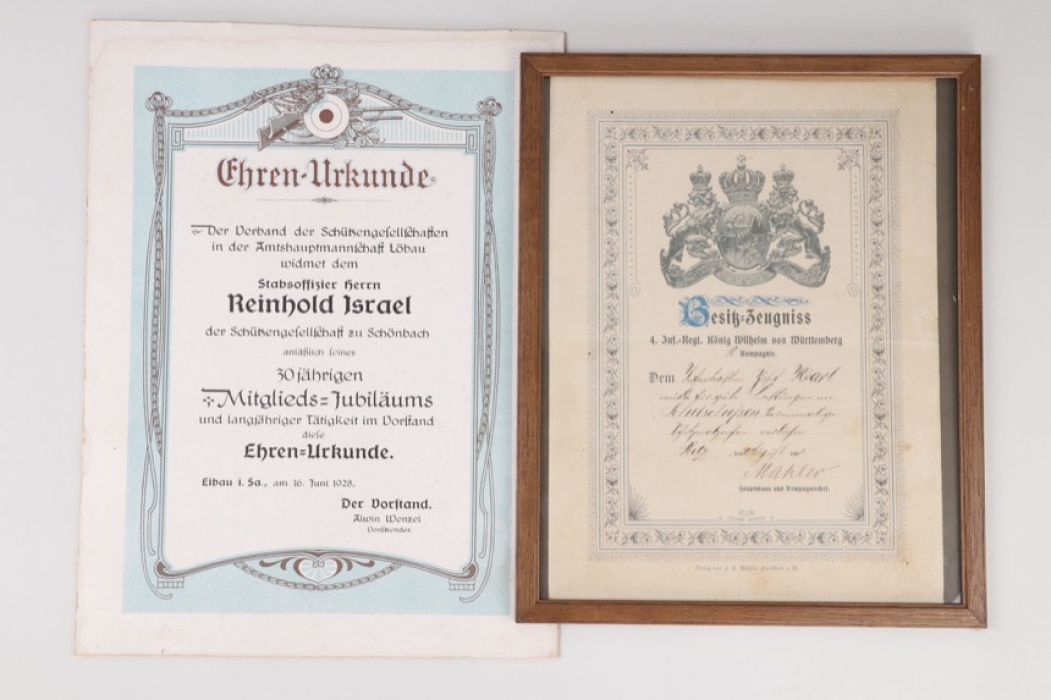 2 + Imperial Germany - shooting certificate