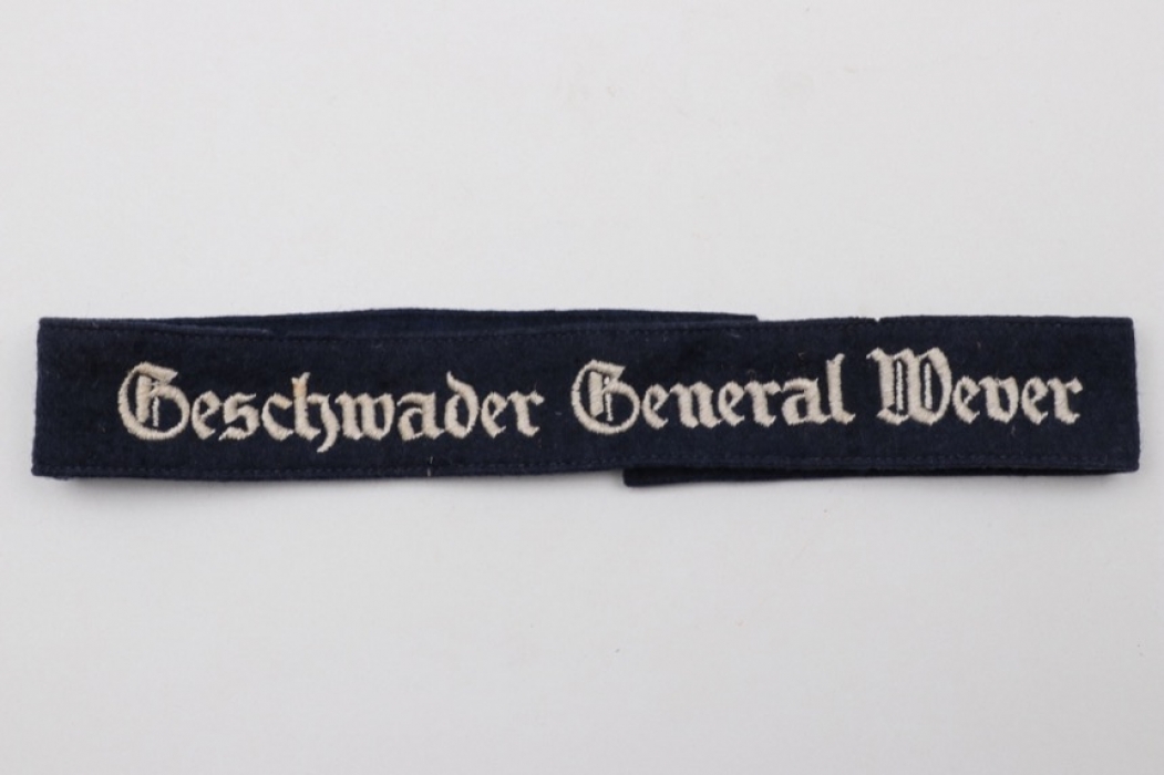 Luftwaffe "Geschwader General Wever" EM cuffband