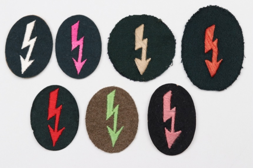 7  + Heer signal troops sleeve badges