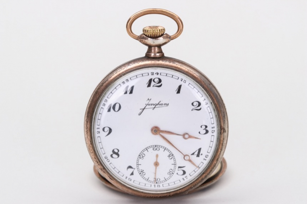 1939 "Junghans" silver pocket watch - engraved