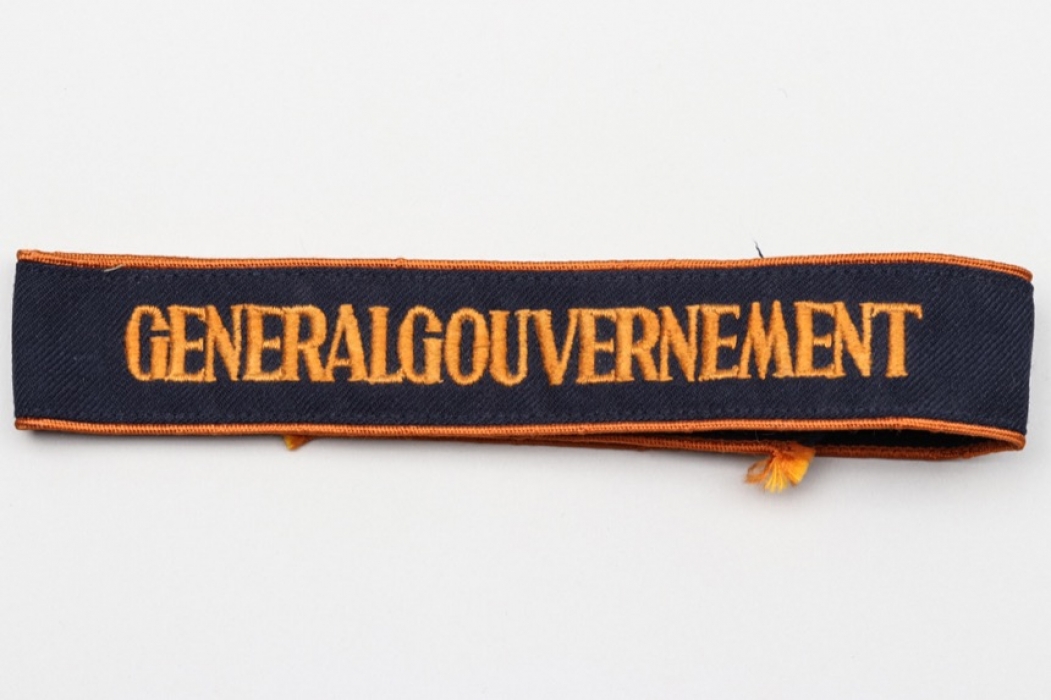 Third Reich "Generalgouvernement" cuffband