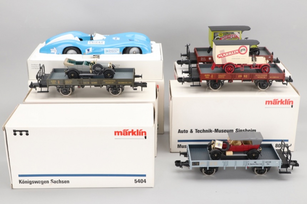 Märklin - Konvolut Fahrzeuge und Wagons