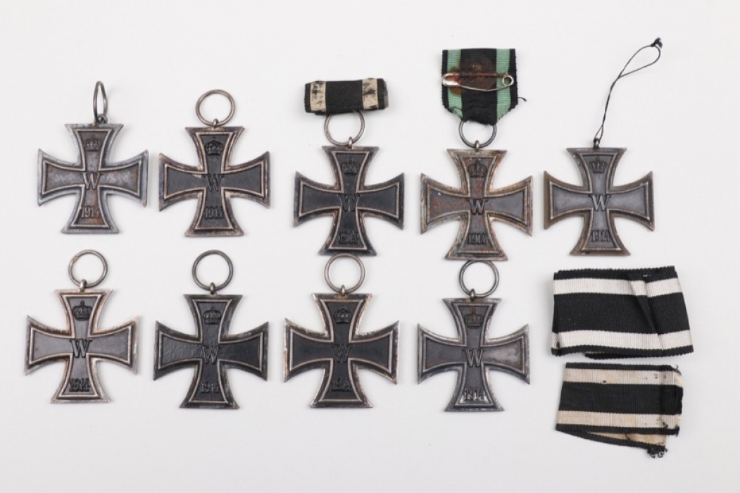 9 + 1914 Iron Crosses 2nd Class