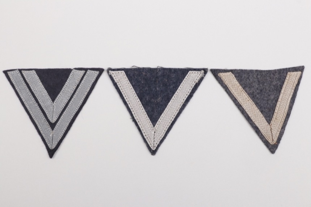 3 Luftwaffe rank sleeve badges