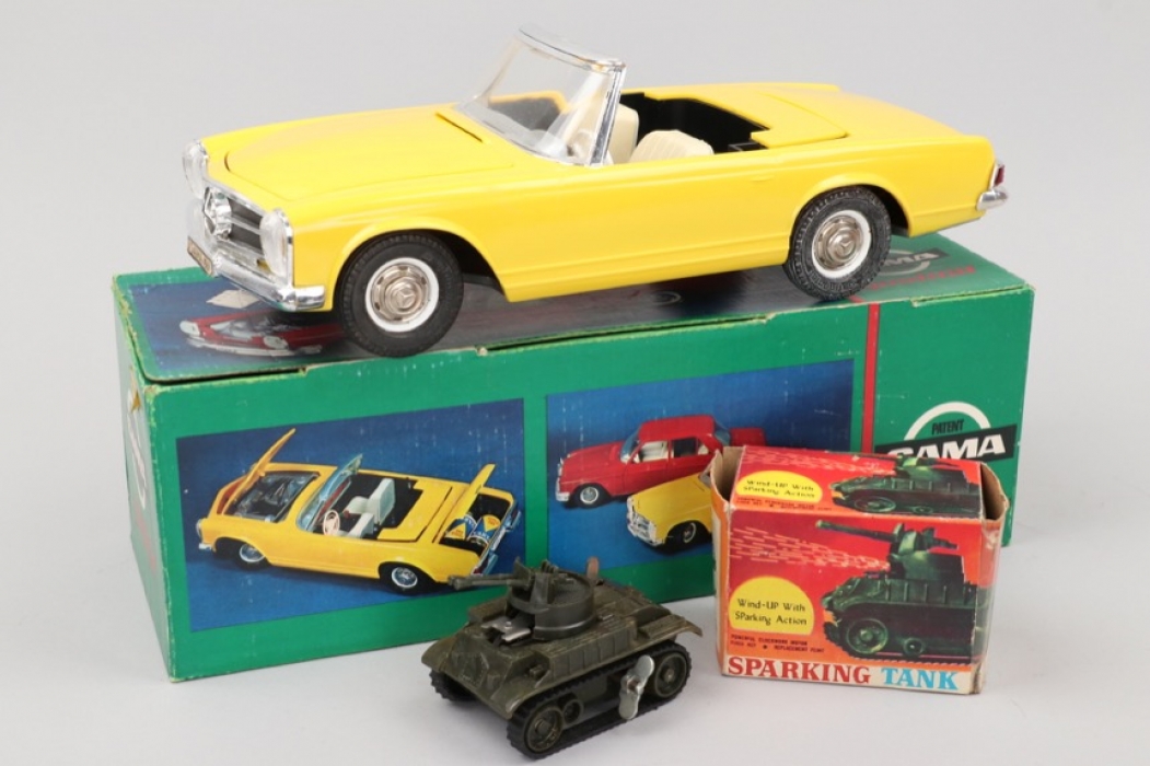 Gama - Modell Nr.3808 "Mercedes 230SL" & Panzer