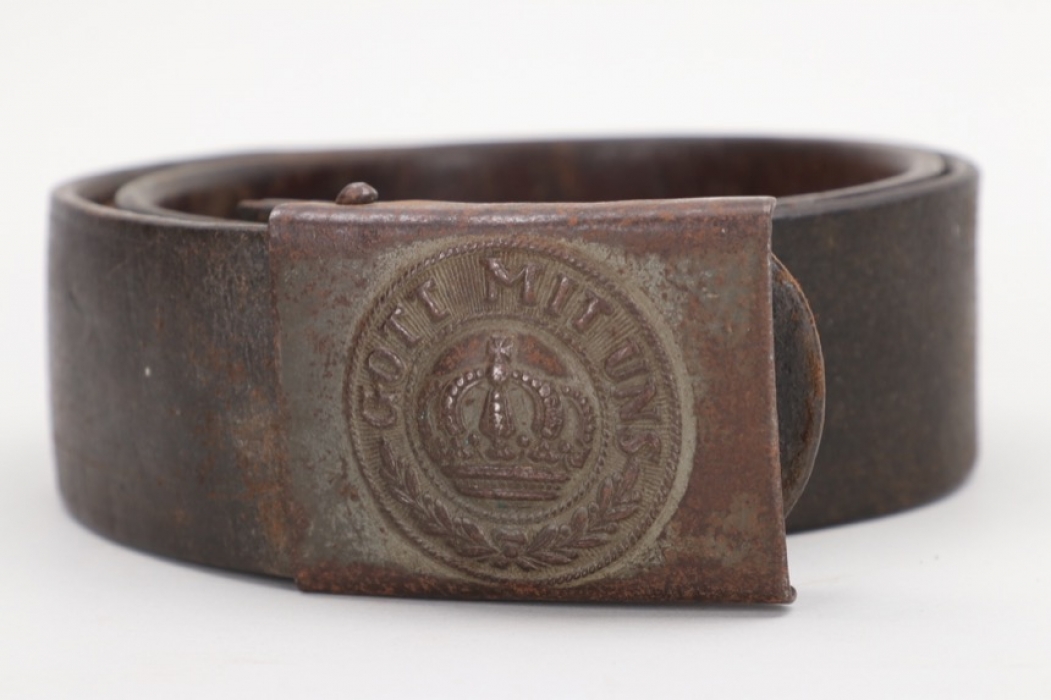 Prussia - fieldgrey buckle M1895 with belt - EM/NCO