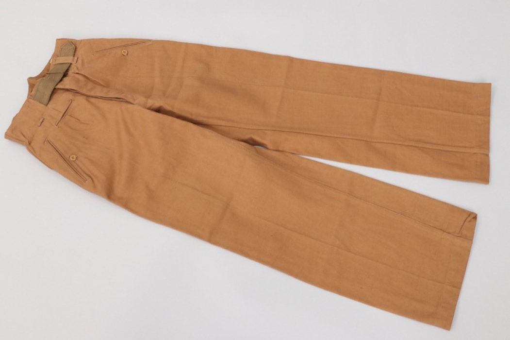 Heer Afrikakorps tropical straight trousers - unissued