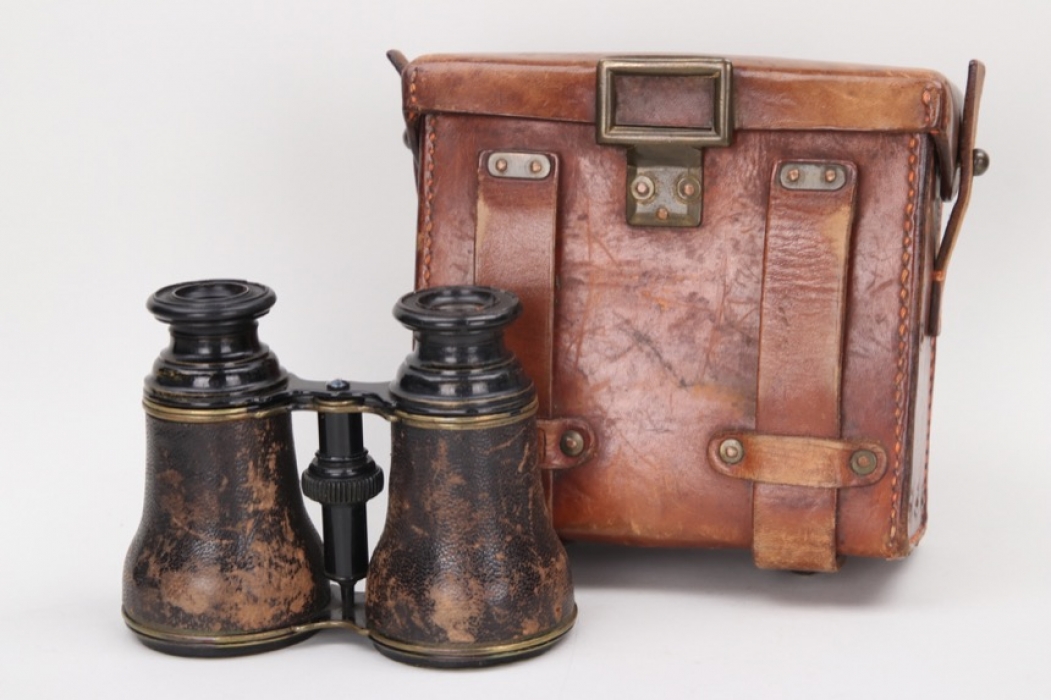 WWI binoculars in case - GOERZ