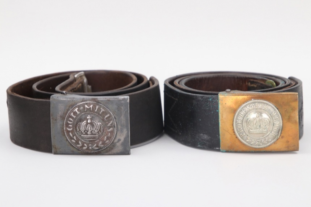 Saxony & Prussia - EM/NCO belt and buckle