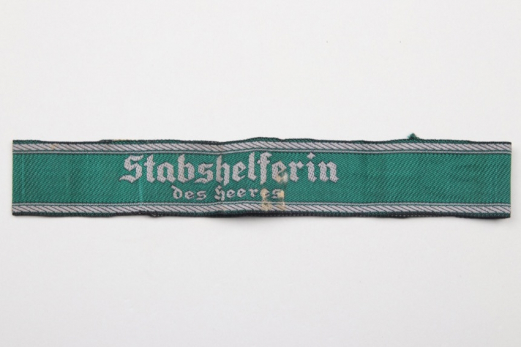 "STABSHELFERIN DES HEERES" cuff title