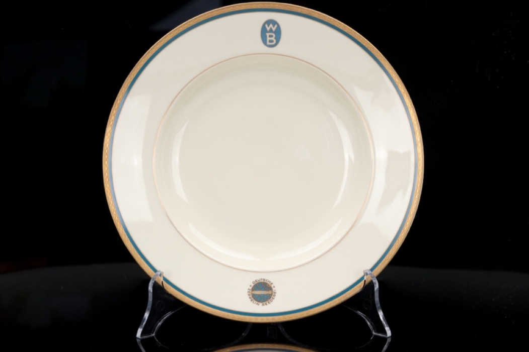 Deutschen Zeppelin- Reederei - "WB" monogram soup plate